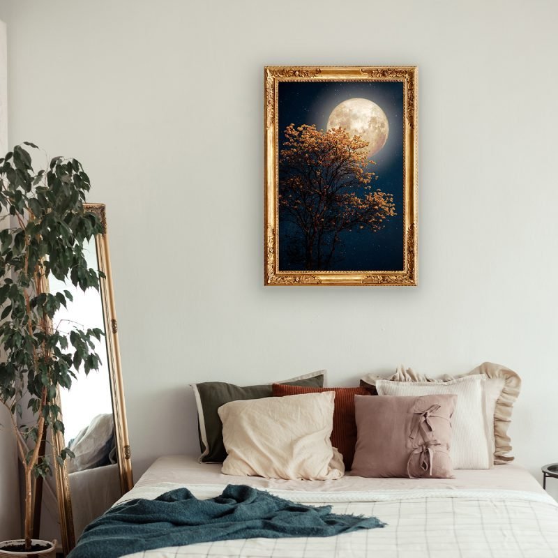 çerçeve görünümlü ahşap tablo modelini göstermek