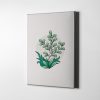 Yeşil Yapraklar Minimalist Bitki Kanvas Tablo