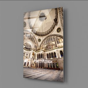 Sultan Ahmet Camii İç Görüntüsü Cam Tablo