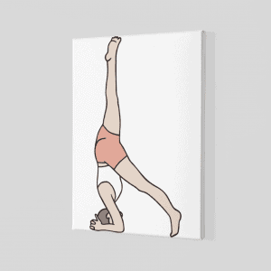 Yoga Eğitmeni Yoğa Hareketleri 5 Kanvas Tablo