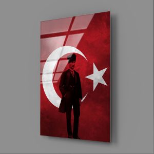 Vatanın Rengi, Liderin Işığı Atatürk Cam Tablo