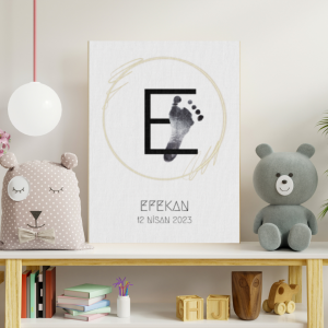 Bebek İzleri Hatıra Tablosu  (Kanvas Tablo )