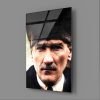 atatürk etkileyici portre cam tablo