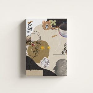 Bohem Sticker Kolaj Kanvas Tablo